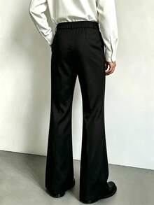 Claim Dot Men's Solid Color Casual Versatile Daily Travel Long Pants - Black - View 2