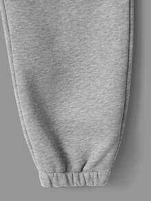 EURMUSE Cotton 2pcs Solid Drawstring Waist Sweatpants - Multicolor - View 5