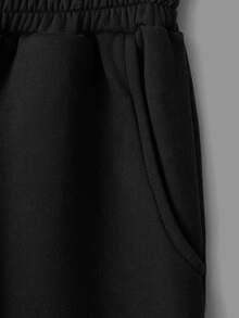 EURMUSE Cotton 2pcs Solid Drawstring Waist Sweatpants - Multicolor - View 8