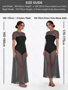 Vibekara Gaun Bodycon Panjang Seksi Ukuran Plus - Royal Blue - View 6