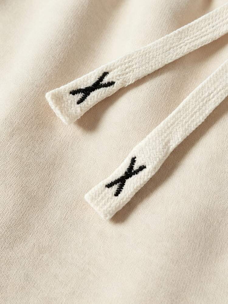 PAVTROS Pantalones de chándal de pierna ancha estilo hip-hop callejero para hombres - Albaricoque - Añade 4