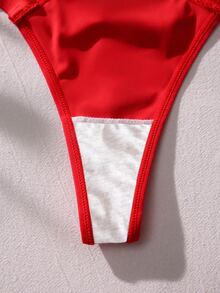 SHEIN MOD 3packs Cut Out Sexy Panties Set - Multicolor - View 5