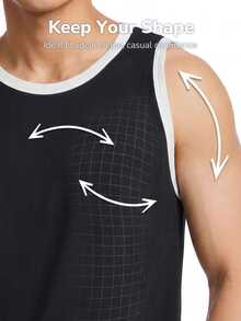 TekDrob Viscose Slim Tank Top With Double Anti-Odor Functionality - Multicolor - View 4