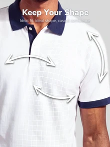 TekDrob Regular Polo With Contrast Details And Embroidered Icon - White - View 4
