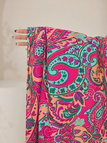 Veilorie Plus Size Women's All-Over Print Round Neck Casual Daily Summer Travel Dress Fall - Multicolor - View 7
