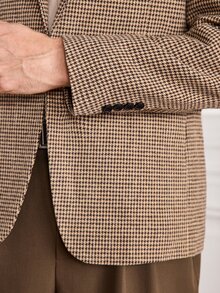 Officeau Men's Old Money Khaki Blazer, For Business Formal/Evening Events - Khaki - View 4