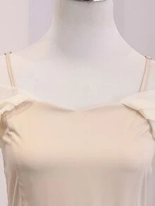 青少年女孩休閒梭織翻領收腰長款風衣，秋季返校純黑色防風中長版外套，秋冬款 - 杏色 - 查看 5