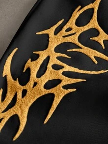 PAVTROS 男士街頭風熱銷深色街頭刺繡 3D 刺繡休閒穿搭 百搭男友丈夫禮物 週年禮物 粉色運動長褲 - 黑色 - 查看 4