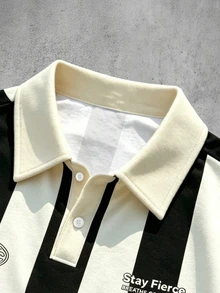 Manfinity EMRG 男士休閒日常必備 INS 風格年輕街頭運動學院風寬鬆版型 Polo 衫 - 彩色 - 查看 5