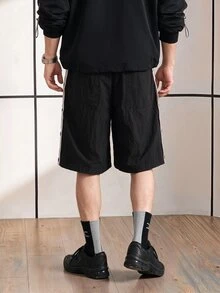 Chillumni Men's Loose-Fit Shorts With Contrast Color Edge - Multicolor - View 2