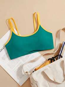 Cheerettes Bra Olahraga Minimalis Blok Warna Ukuran Plus Wanita - MultiWarna - View 2