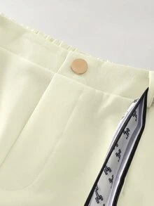 GlowEve CURVE Women's Plus Size Scarf Tie Fashion Commuter Shorts - Apricot - View 6
