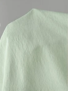 Al Najma 女士仿珍珠装饰立领短袖优雅阿拉伯风格连衣裙 - 薄荷綠 - 查看 8