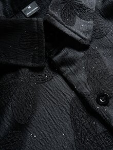 Zorclune Men's All-Over Print Casual Versatile Short Sleeve Shirt For Daily Wear - Black - View 8