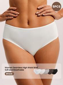 Barelissa Comfortable Minimalist Pure Cotton Women's Panties 5-Pack - Multicolor - View 1