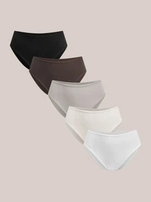 Barelissa Comfortable Minimalist Pure Cotton Women's Panties 5-Pack - Multicolor - View 11