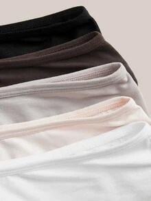 Barelissa Comfortable Minimalist Pure Cotton Women's Panties 5-Pack - Multicolor - View 4