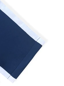 Manfinity Homme Quần nỉ nam họa tiết chữ tương phản đường may bên hông có dây rút ở eo - Màu xanh hải quân - Xem 4