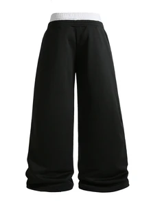 Manfinity Roghcode Men's Letter Print Drawstring Waist Colorblock Casual Sweatpants - Multicolor - View 2