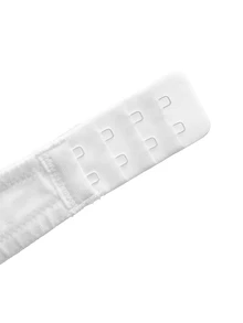 Ocili Leisure Comfortable Minimalist Thin Bottom Embroidered Women's Bra + Thong - White - View 7