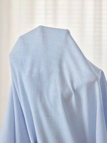 Ocili 女款素色百褶休閒居家細肩帶洋裝 - 藍色 - 查看 8