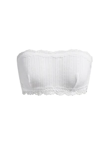 Ocili 100% Pure Cotton Non-Padded Single Layer Comfortable Minimalist Smooth Women's Bra, Can Be Paired With Lace - White - View 8