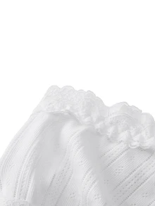 Ocili 100% Pure Cotton Non-Padded Single Layer Comfortable Minimalist Smooth Women's Bra, Can Be Paired With Lace - White - View 9