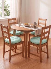 Made In Turkey 38cm Round Tufted Chair Cushion, Soft Thick Seat Pad, Available In 2PCS & 4PCS Sets For Dining Chairs, Kitchen, Floor & Home Decor - Mint Green - View 4
