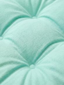 Made In Turkey 38cm Round Tufted Chair Cushion, Soft Thick Seat Pad, Available In 2PCS & 4PCS Sets For Dining Chairs, Kitchen, Floor & Home Decor - Mint Green - View 3