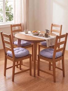 Made In Turkey 38cm Round Tufted Chair Cushion, Soft Thick Seat Pad, Available In 2PCS & 4PCS Sets For Dining Chairs, Kitchen, Floor & Home Decor - Lilac Purple - View 5