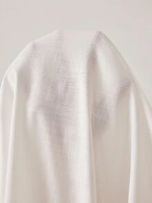 Ocili Women's Solid Color Hollow Embroidery Spaghetti Strap Nightgown Loungewear Dress - White - View 7