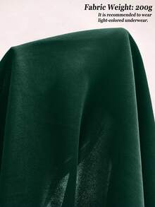 Elenzga Women's Plus Size Elegant Solid Color High Elastic Fabric Spaghetti Strap Wrap Tie Design Back Ruched Bow Cinched Waist Pleated Waist Super Flared Hem Versatile Design Party Gathering Music Festival Casual Versatile Design Fashion Item Vacation Night Date Valentine's Day Spaghetti Strap Midi Dress - Green - View 8