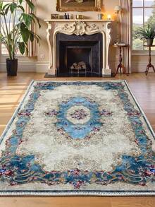Digital Print Non-Slip Washable Runner Rug/Area Rug, Living Room Rug, Modern Design, Modern, Scandinavian, Bohemian And Classic Style, 100% Polyester, Made In Turkey - Creamy White - View 4