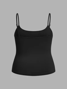 SHEIN EZwear 4pcs/Set Plus Size Women's Tight Casual Cami Tops, Suitable For Summer Back To School - Multicolor - View 3