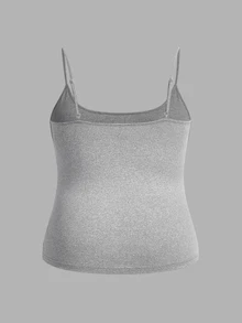 SHEIN EZwear 4pcs/Set Plus Size Women's Tight Casual Cami Tops, Suitable For Summer Back To School - Multicolor - View 8