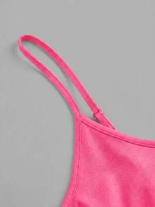 SHEIN EZwear 4pcs/Set Plus Size Women's Tight Casual Cami Tops, Suitable For Summer Back To School - Multicolor - View 12