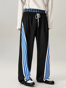Vaulklash Men's Simple & Fashionable Casual Sweatpants, Everyday Wear, For Rave - Multicolor - View 5