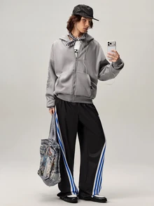 Vaulklash Men's Simple & Fashionable Casual Sweatpants, Everyday Wear, For Rave - Multicolor - View 6