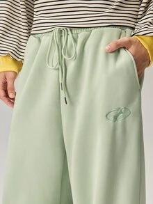Vaulklash Men's Solid Color Zip-Up Hoodie And Drawstring Waist Sweatpants Set,Fleece, Fall Winter Clothes - Mint Green - View 10