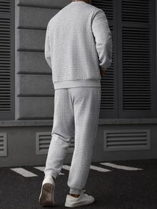 Manfinity Homme 男士拉鍊立領開襟外套套裝，成熟休閒風，適合日常穿著與外出，送給男友或丈夫的理想禮物 - 彩色 - 查看 2
