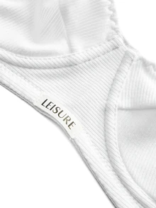 Ocili 1 pieza Sujetador de alta calidad con aros, con soporte lateral y relleno ligero, color gris, para mujer - Blanco - Ver 3