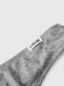 Ocili 灰色 LEISURE 有鋼圈聚攏側托胸罩與三角內褲套裝 女款 (2件式上衣與下裝組合) - 灰色 - 查看 8