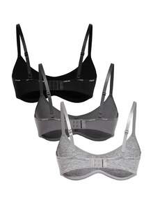 Ocili 3pcs/Set Thin Bottom Underwire Women's Bras For All-Day Comfort - Multicolor - View 7