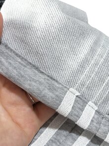 PAVTROS Men's Gray Streetwear Sweatpants For Summer Holiday,Featuring Pattern Print Patchwork Plaid Double Waistband Design,Ideal For Casual Daily Outings - Light Grey - View 6