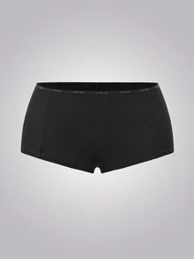 Ocili Celana Dalam Kasual Wanita Leisure dengan Pita Huruf di Pinggang - Hitam - View 7