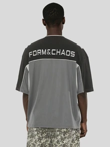 FORM&CHAOS 男士寬鬆網眼短袖T恤，夏季 - 彩色 - 查看 2