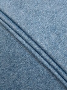 Resyla Gaun Korea Model Longgar Minimalis Warna Biru Muda Polos dengan Tali Bahu Tipis, Tali Bahu yang Dapat Diatur, Gaun Panjang Sedang yang Membentuk Pinggang dan Menonjol, Cocok untuk Pemakaian Sehari-hari dan Acara Luar Ruangan - MultiWarna - View 4