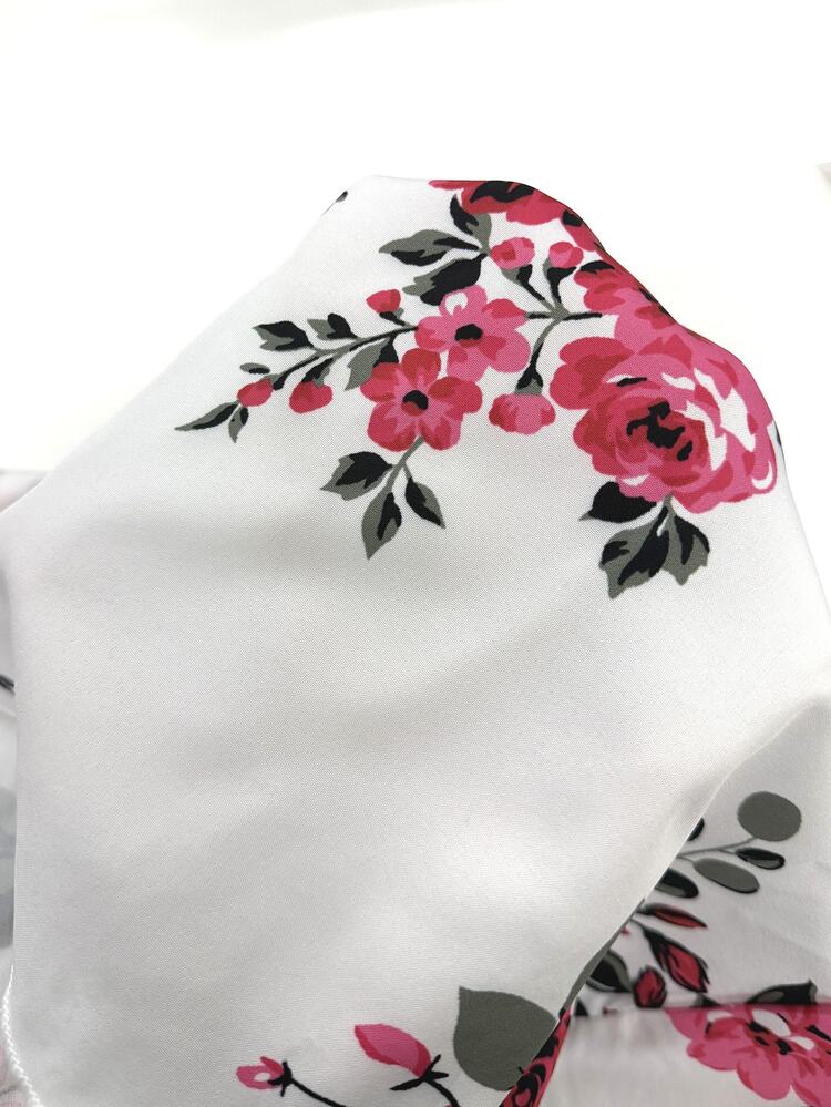 SHEIN Clasi Plus Size Boho Floral Print Bandeau Top, Perfect For Holiday & Leisure, For Summer - Multicolor - View 6