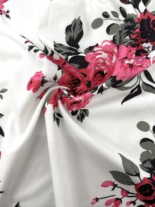 SHEIN Clasi Plus Size Boho Floral Print Bandeau Top, Perfect For Holiday & Leisure, For Summer - Multicolor - View 7