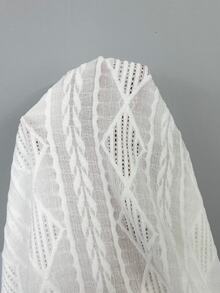 SHEIN LUNE 純色質感休閒露背背心上衣 - 白色 - 查看 7